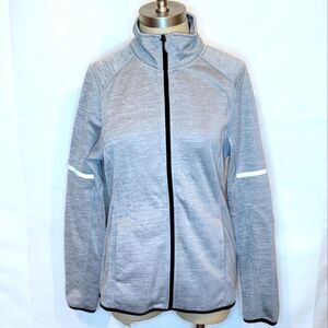 Xersion Gray Jacket with Reflective Stripes Size Small